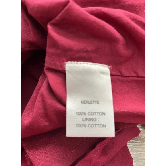 Merlette Maroon Dress - X-Small - Picture 9 of 9